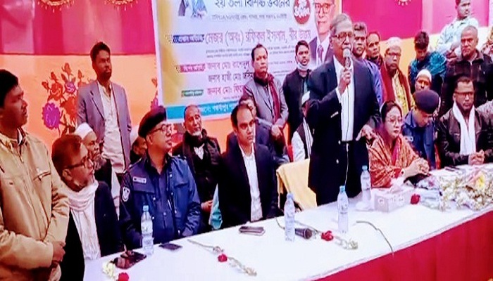 হাজীগঞ্জে ৯নং গন্ধর্বপুর ইউনিয়নে শ্যামলী গুচ্ছগ্রামে সরকারি প্রাথমিক বিদ্যালয়ের নবনির্মিত ভবনের উদ্বোধন