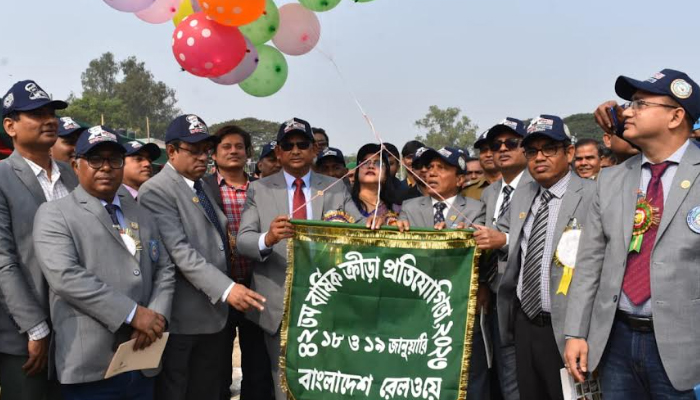 আনন্দমুখর পরিবেশে বাংলাদেশ রেলওয়ের ৪২তম বার্ষিক ক্রীড়া প্রতিযোগিতা শুরু 