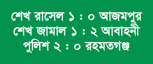 দৌড়ে পিছিয়ে গেল শেখ জামাল