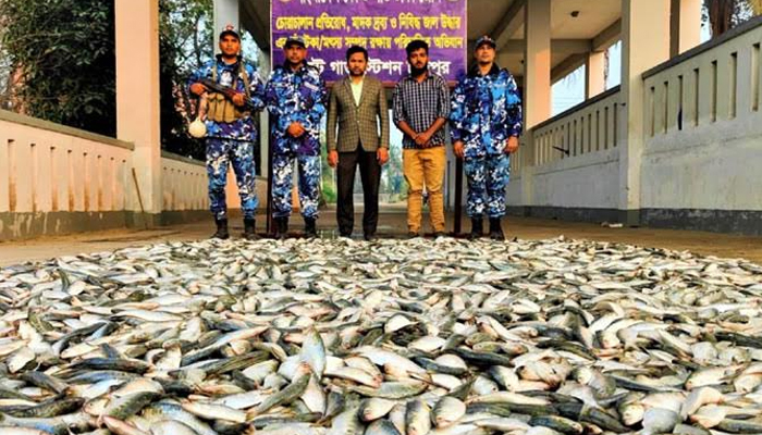 কোস্টগার্ডের অভিযান, ট্রেন থেকে ১১শ কেজি জাটকা জব্দ