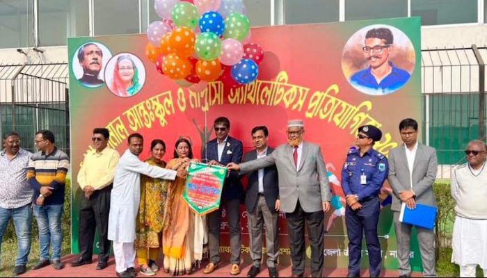 নাটোরে শেখ কামাল আন্তঃস্কুল ও মাদ্রাসা এ্যাথলেটিকস প্রতিযোগিতা অনুষ্ঠিত