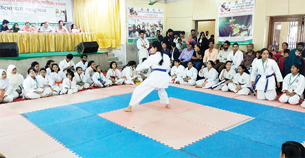 জাতির জনক বঙ্গবন্ধুর জন্মবার্ষিকী উপলক্ষ্যে কারাতে প্রতিযোগিতা