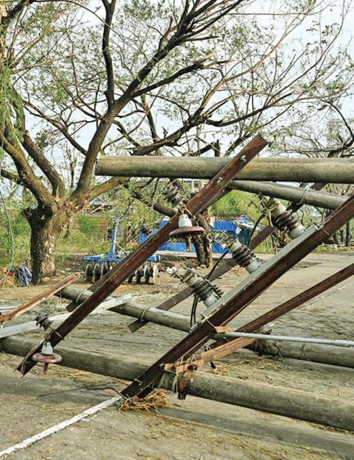 মিয়ানমারে ঘূর্ণিঝড় মোখার তাণ্ডব