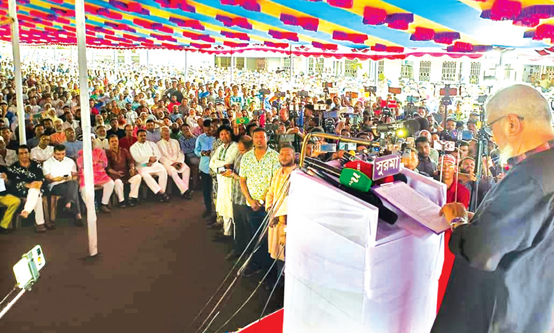 দলের সিদ্ধান্ত মেনে প্রহসনের নির্বাচন থেকে সরে দাঁড়ালাম