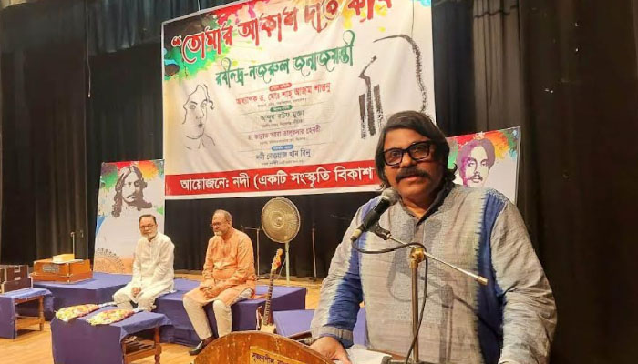 ‘সংস্কৃতির বিকাশে রবীন্দ্রনাথ-নজরুলকে গণমানুষের কাছে নিয়ে যেতে হব’