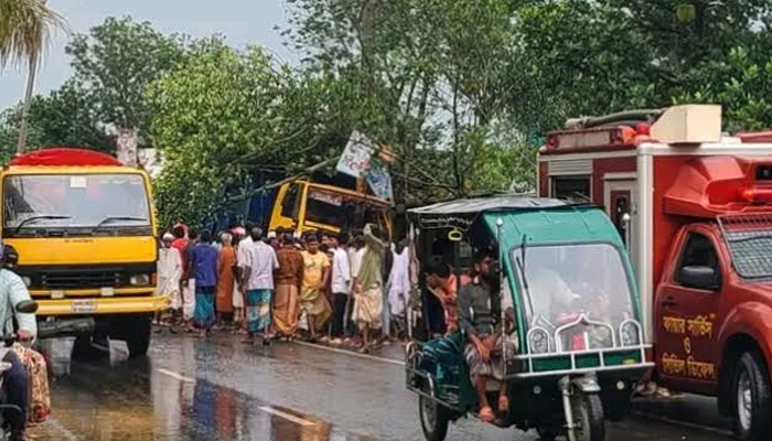 ড্রামট্রাক কেঁড়ে নিলো ব্যবসায়ির প্রাণ