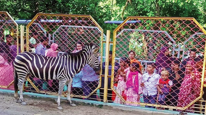 ঈদের ছুটিতে বৃষ্টি উপেক্ষা করে উপচেপড়া ভিড়