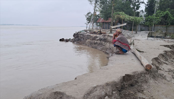 কুড়িগ্রামে তিস্তার ভাঙনে ২ সপ্তাহে স্কুলসহ অর্ধশতাধিক ঘরবাড়ি বিলীন