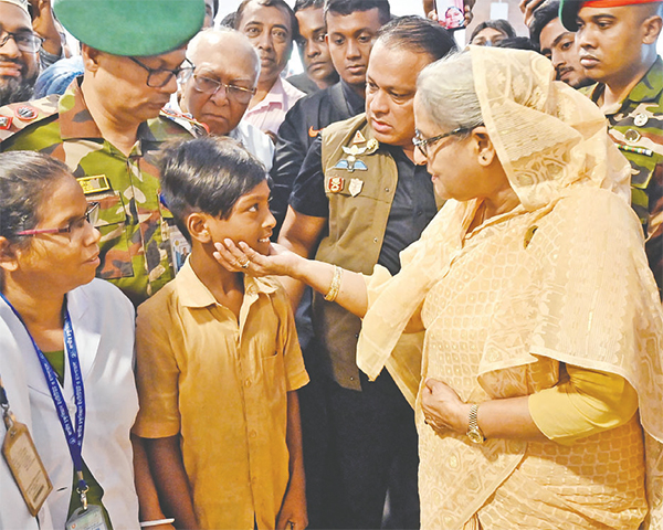 শিশু রাব্বির দায়িত্ব নিলেন প্রধানমন্ত্রী