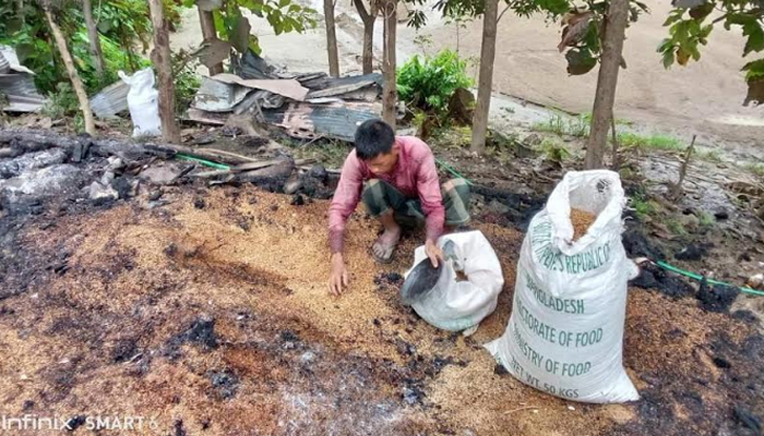 রাঙামা‌টি‌তে ৮টি দোকান পু‌ড়ে ছাঁই