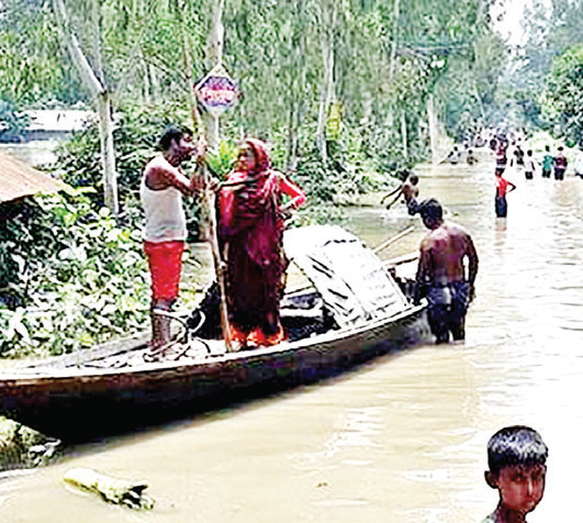 সিরাজগঞ্জে ফের যমুনা নদীর পানি বাড়ছে