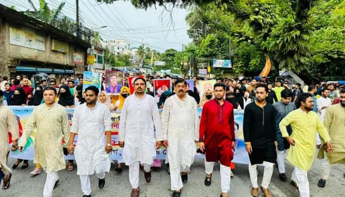 প্রধানমন্ত্রীকে ধন্যবাদ জানিয়ে কক্সবাজার জেলা ছাত্রলীগের আনন্দ র‌্যালী