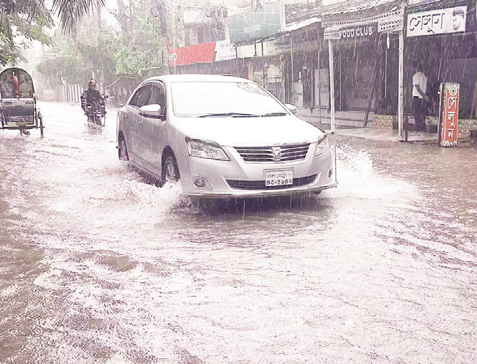 বরিশাল নগরীতে জলাবদ্ধতা