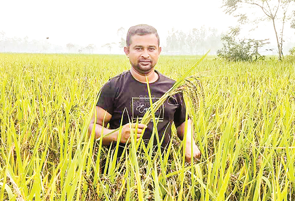 কালো ধান চাষে মিলনের চমক