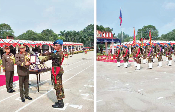 নাটোরে সেনানিবাসে রিক্রুট ব্যাচের শপথগ্রহণ