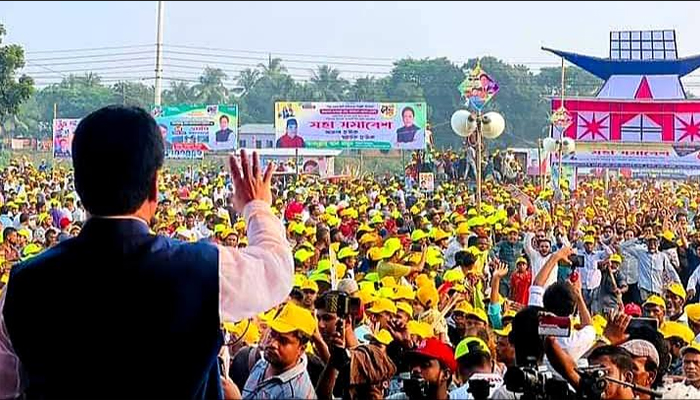 বাজিতপুরে এমপি আফজালের উন্নয়ন সমাবেশ জনসমুদ্রে পরিনত  