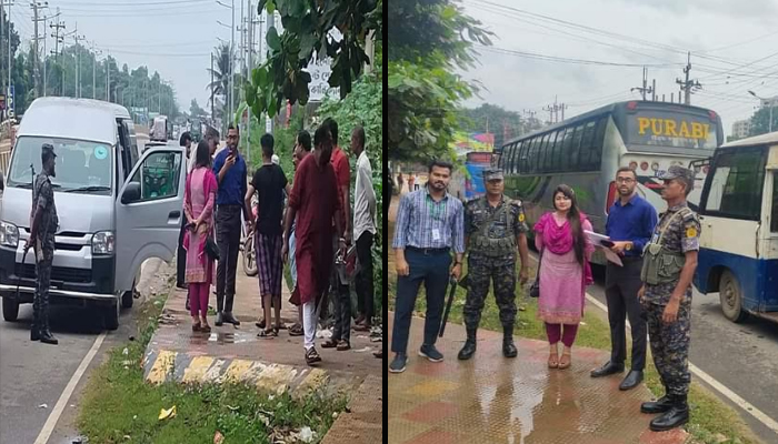 কক্সবাজারে ফিটনেস, লাইসেন্স বিহীন মোটরযান চলাচল বন্ধে অভিযান