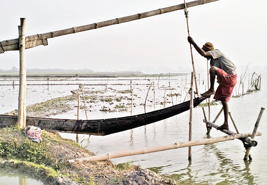 বিলুপ্তির পথে সেচ যন্ত্র জাঁত