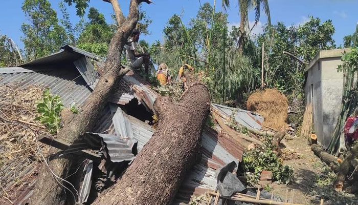 বিদ্যুৎ ও কৃষিতে ব্যাপক ক্ষতি