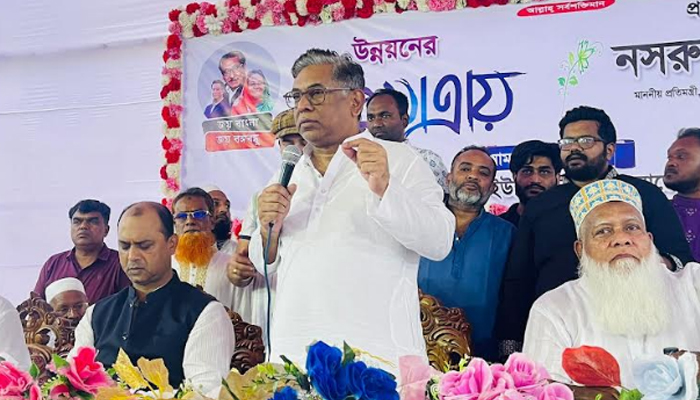 শান্তি-সমৃদ্ধি ও উন্নয়ন চাইলে বিএনপির’র মতো অপশক্তিকে রুখতে হবে: নসরুল হামিদ