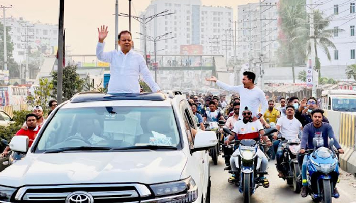 নৌকার পক্ষে সাভারে রাজীবের নির্বাচনী প্রচারণা ও গণসংযোগ 