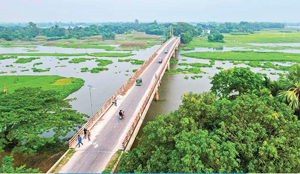 যোগাযোগ ব্যবস্থায় উন্নয়নের মডেল বাঞ্ছারামপুর