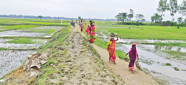 ভৈরবে গ্রামীণ রাস্তা প্রকল্পে বাড়ছে কর্মসংস্থান