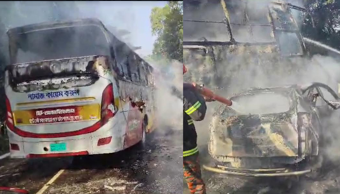 গোপালগঞ্জে বাস-প্রাইভেটকারের মখোমুখি সংঘর্ষে নিহত ১