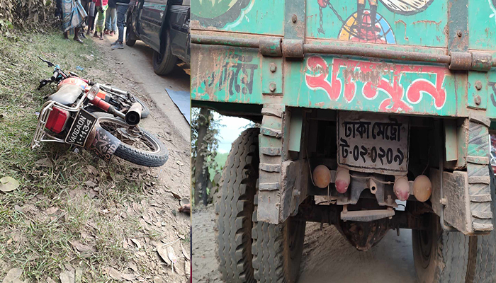 আশুলিয়ায় ট্রাক চাঁপায় মোটরসাইকেল আরোহী নিহত