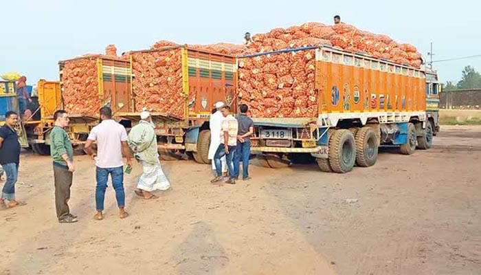 হিলি বন্দর দিয়ে আবারও আলু আমদানি শুরু 