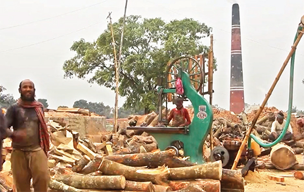 কৃষিজমি নষ্ট করে চলছে অবৈধ ইট ভাটা