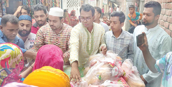 অসহায় মানুষের সঙ্গে ঈদ আনন্দে সামিল হলো এনএফএস