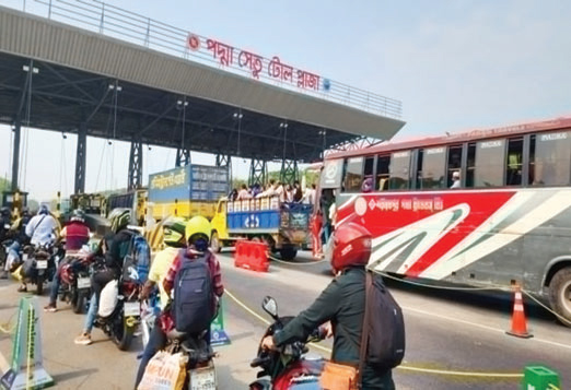 টোল আদায়ে দেড় হাজার কোটির মাইলফলকে পদ্মা সেতু