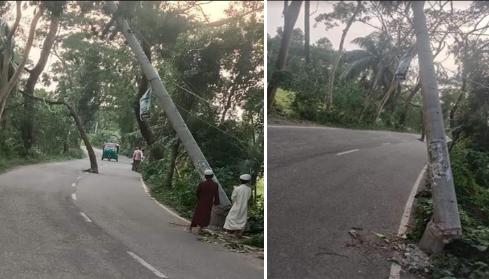 কালবৈশাখী: ফেনীতে ৬২টি ট্রান্সফরমারসহ বিদ্যুৎ লাইনের ক্ষয়ক্ষতি