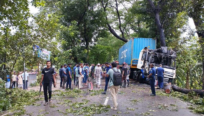 নারায়ণগঞ্জে ট্রাক চাপায় ইলেকট্রিশিয়ানের মৃত্যু