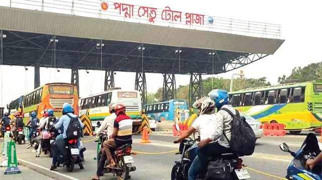 পদ্মা সেতুতে ২৪ ঘণ্টায় ৫ কোটি টাকা টোল আদায়