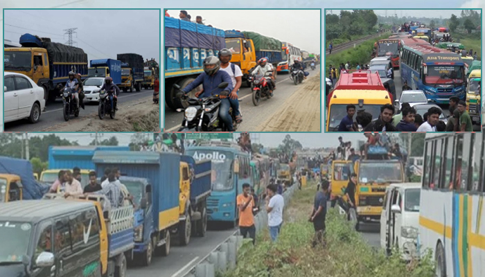 ঈদযাত্রা: এলেঙ্গা-বঙ্গবন্ধু মহাসড়কে তীব্র যানজট