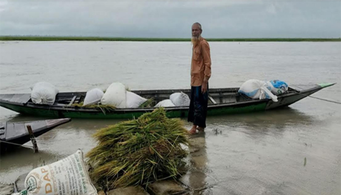 বিপৎসীমার ওপরে তিস্তার পানি 