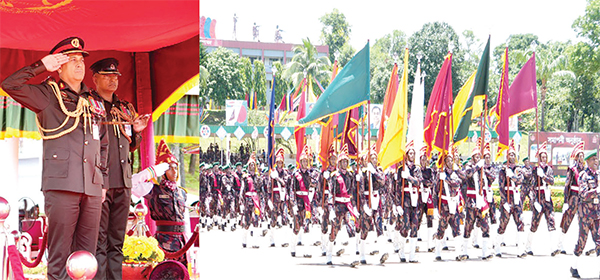 বিজিবি’র ১০১তম রিক্রুট ব্যাচের প্রশিক্ষণ সমাপনী কুচকাওয়াজ অনুষ্ঠিত