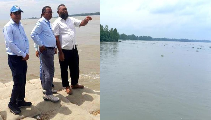 সিরাজগঞ্জে বন্যা পরিস্থিতি কিছুটা উন্নতি হলেও কমেনি জনদূর্ভোগ 