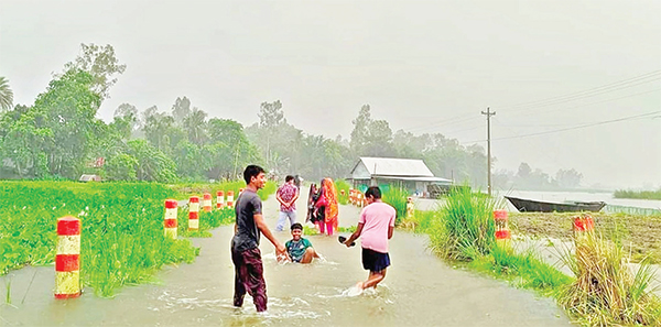 জামালপুরে ফের পানি বৃদ্ধি