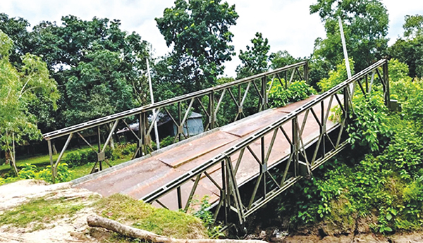 দুই বছরেও নির্মাণ হয়নি বেইলি ব্রিজ