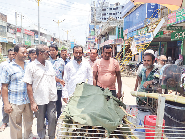 কালীগঞ্জে ফুটপাত ও রাস্তা দখলমুক্ত করতে যৌথ উদ্যোগ