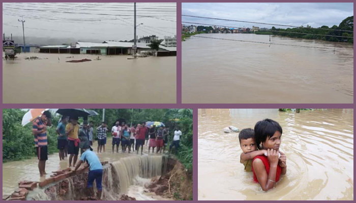 স্মরণকালের ভয়াবহ বন্যায় বিপর্যস্ত দেশের ৯ জেলা