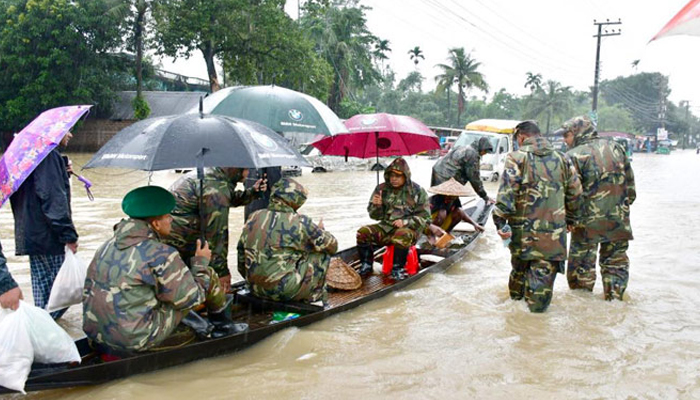 বন্যার্তদের উদ্ধারে সেনাবাহিনীর জরুরি নম্বর