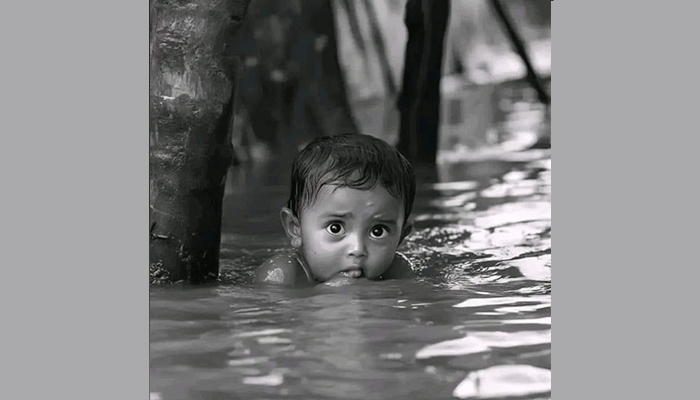 ভাইরাল হওয়া বাচ্চার ছবিটি এআই দিয়ে তৈরি