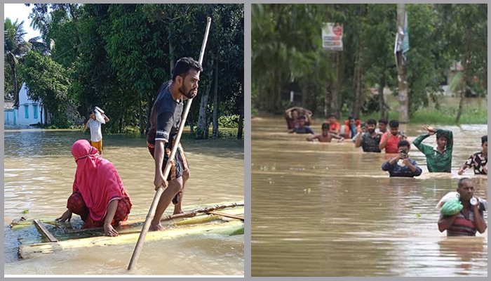 বন্যায় প্রাণহানি বেড়ে ৭১