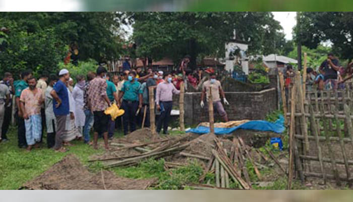 দাফনের ৫৮ দিন পর মিলনের মরদেহ উত্তোলন