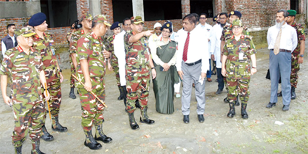 সেনাপ্রধানের কুমিল্লা এরিয়া পরিদর্শন