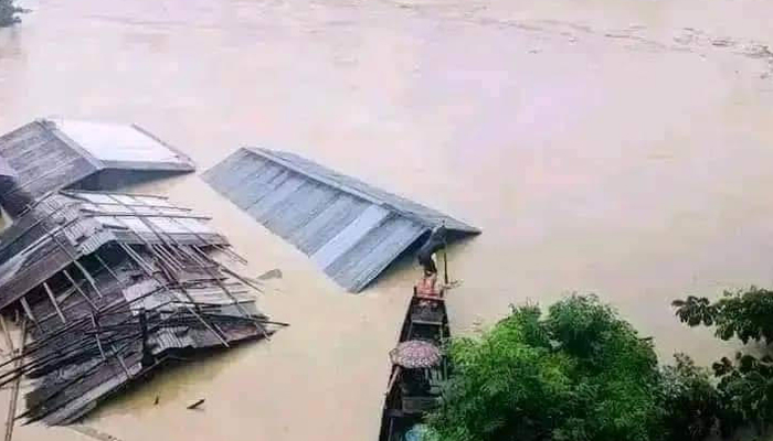 শেরপুরে বন্যায় মৃত্যু বেড়ে ৭, নতুন ১০ ইউনিয়ন প্লাবিত